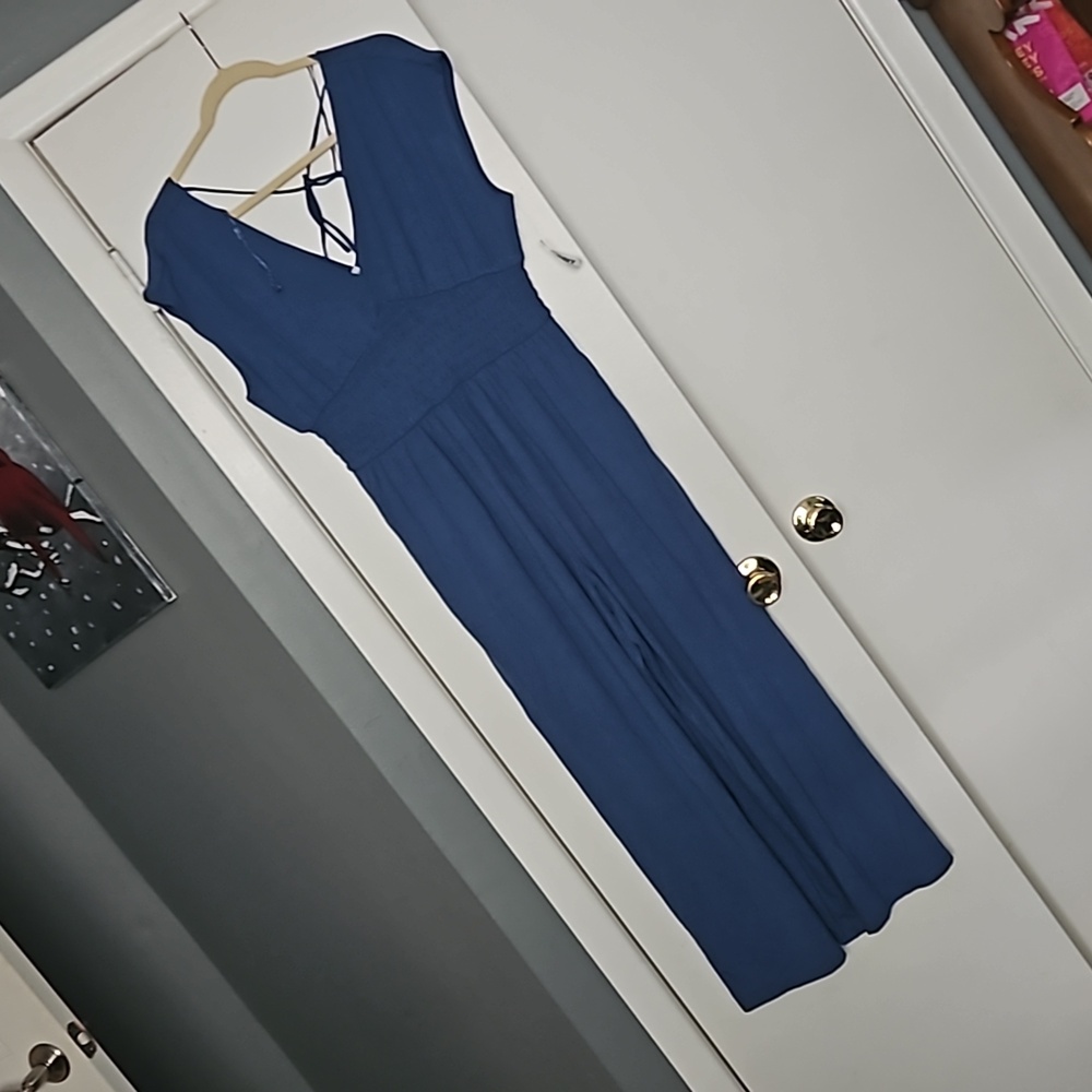 Wide leg casual jumpsuit